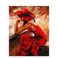 Kit pictura pe numere cu oameni 40x50 cm, PPT338