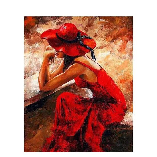 Kit pictura pe numere cu oameni 40x50 cm, PPT338