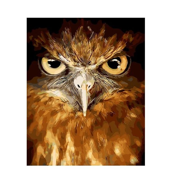 Kit pictura pe numere cu animale, 40x50 cm, PPT341