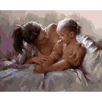 Kit pictura pe numere cu oameni, 40x50 cm, PPT343
