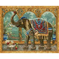 Kit pictura pe numere cu animale, 40x50 cm, PPT349