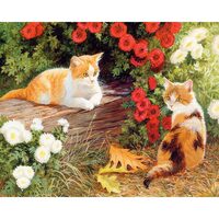 Kit pictura pe numere cu animale, 40x50 cm, PPT354