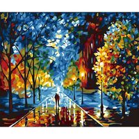 Kit pictura pe numere cu peisaje, 40x50 cm, PPT459