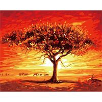 Kit pictura pe numere 40x50 cm, Peisaj Africa PPT475