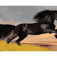 Kit pictura pe numere cu animale, 40x50 cm, PPT498