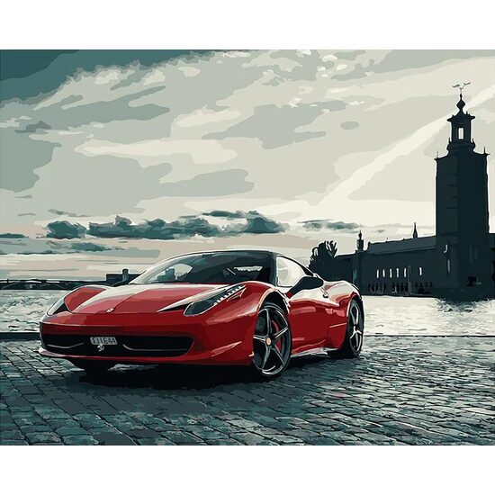 Kit pictura pe numere  40x50 cm, Sport Car PPT520