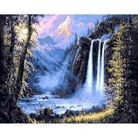 Kit pictura pe numere cu peisaje, 40x50 cm, PPT544