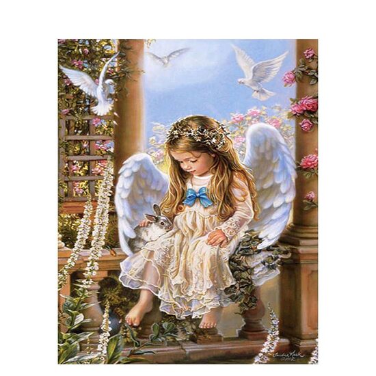Kit pictura pe numere cu tema religioasa, 40x50 cm, PPT553