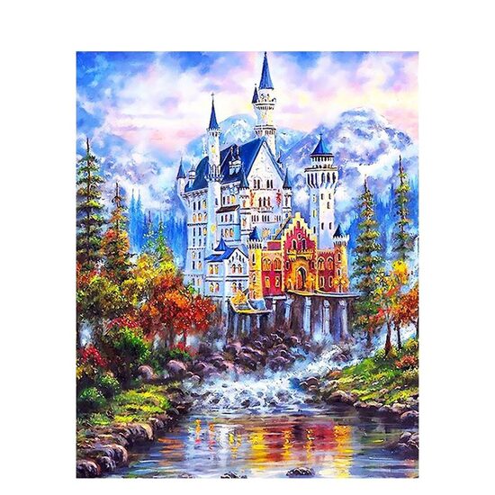 Kit pictura pe numere fantasy, 40x50 cm, PPT568