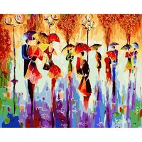 Kit pictura pe numere cu personalitati si picturi celebre, 40x50 cm, PPT586
