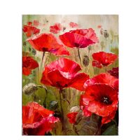 Kit pictura pe numere cu flori, 40x50 cm, PPT591