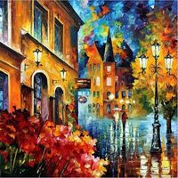 Kit pictura pe numere cu orase, 40x50 cm, PPT612