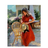 Kit pictura pe numere cu oameni, 40x50 cm, PPT638