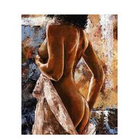 Kit pictura pe numere cu oameni, 40x50 cm, PPT646