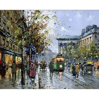 Kit pictura pe numere cu orase, 40x50 cm, PPT647