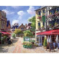 Kit pictura pe numere cu peisaje, 40x50 cm, PPT648