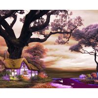 Kit pictura pe numere cu peisaje, 40x50 cm, PPT682