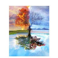Kit pictura pe numere cu fantasy, 40x50 cm, PPT801