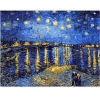 Kit pictura pe numere cu personalitati si picturi celebre 40x50 cm, PPT803