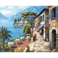 Kit pictura pe numere cu orase, 40x50 cm, PPT303