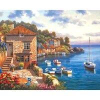 Kit pictura pe numere cu orase, 40x50 cm, PPT308