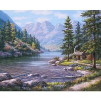Kit pictura pe numere cu peisaje 40x50 cm, PPT318