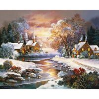 Kit pictura pe numere cu peisaje 40x50 cm, PPT324
