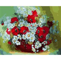 Kit pictura pe numere cu flori 40x50 cm, PPT330