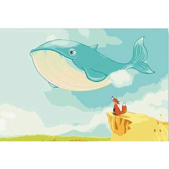Kit pictura pe numere cu caricaturi, 40x50cm, PPT3150