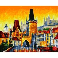 Kit pictura pe numere cu caricaturi, 40x50cm, PPT3152