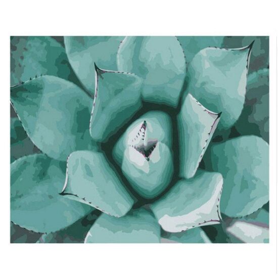 Kit pictura pe numere cu flori, 40x50cm, PPT3160