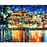 Kit pictura pe numere cu caricaturi, 40x50cm, PPT3162