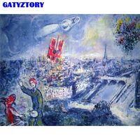 Kit pictura pe numere cu caricaturi, 40x50cm, PPT3164