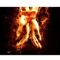 Kit pictura pe numere 40x50cm, Flames PPT3173