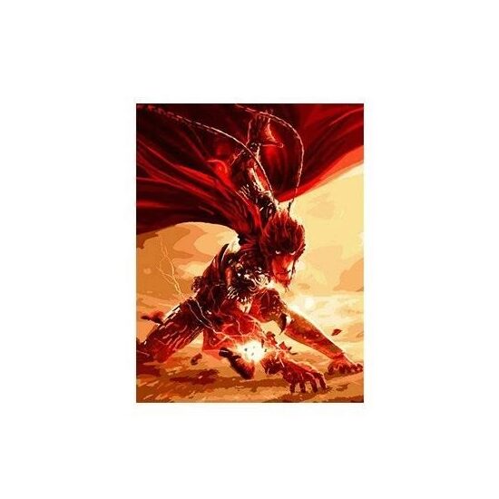 Kit pictura pe numere cu caricaturi, 40x50cm, PPT3176