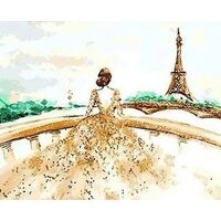 Kit pictura pe numere cu caricaturi, 40x50cm, PPT3179