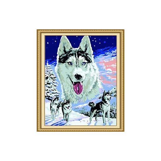 Kit pictura pe numere cu caricaturi, 40x50cm, PPT3181
