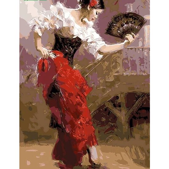Kit pictura pe numere cu caricaturi, 40x50cm, PPT3195