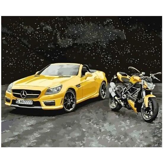 Kit pictura pe numere 40x50cm, Auto PPT3201