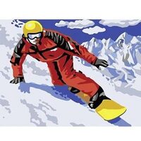 Kit pictura pe numere cu caricaturi, 40x50cm, PPT3208