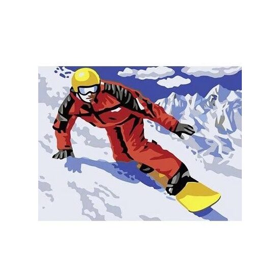 Kit pictura pe numere cu caricaturi, 40x50cm, PPT3208
