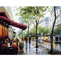 Kit pictura pe numere cu orase, 40x50cm, PPT3210