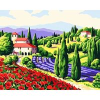 Kit pictura pe numere cu priveliste, 40x50cm, PPT3212