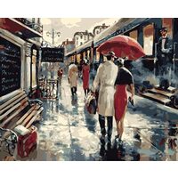 Kit pictura pe numere cu oameni, 40x50cm, PPT3214