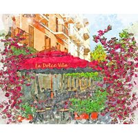 Kit pictura pe numere cu caricaturi, 40x50cm, PPT3250