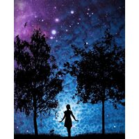 Kit pictura pe numere cu caricaturi, 40x50cm, PPT3251