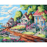 Kit pictura pe numere cu caricaturi, 40x50cm, PPT3253