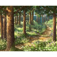 Kit pictura pe numere cu natura, 40x50cm, PPT3308