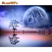 Kit pictura pe numere cu natura, 40x50cm, PPT3315