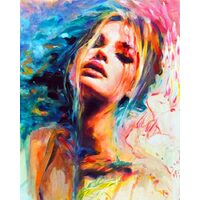 Kit pictura pe numere cu caricaturi, 40x50cm, PPT3333